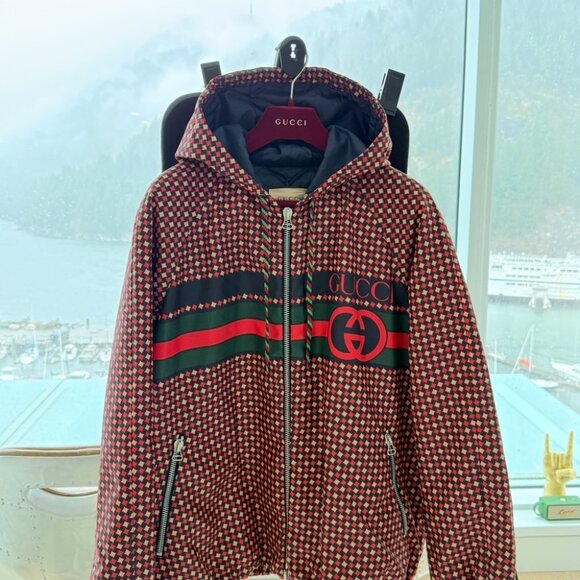 BNWT MEN'S GUCCI HOODED BOMBER - Picture 4 of 16